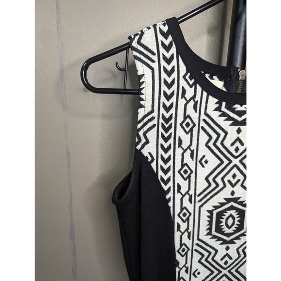Anthropologie Porridge Size 2 Pencil Sheath Dress Black Aztec Print Str… - Picture 5 of 11